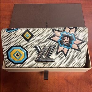 Louis Vuitton Epi Aztec Design Limited Edition Wallet with COA